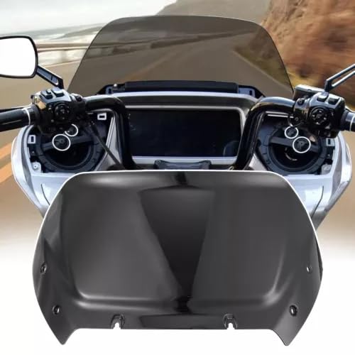 WYNMOTO Black 10" Windshield Windscreen Wind Splitter Fit for Harley Road Glide CVO 2024, Dark Tinted Wind Shield Windscreen Air Deflector for Harley Davidson Road Glide CVO FLTRXSE 2023-2024
