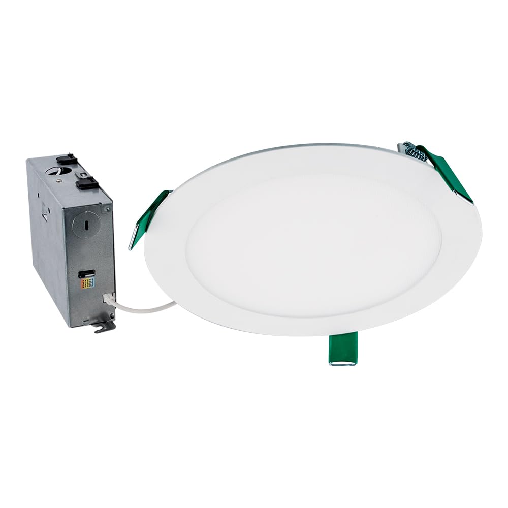 HALO HLB Recessed Lighting 8 Inch LED Ceiling Light, Thin Canless, Dimmable w/Selectable Color Temperatures