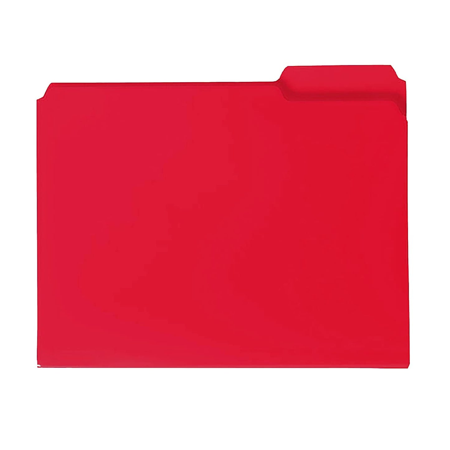 Smead Poly File Folder, 1/3-Cut Tab, Letter Size, Red, 24 per Box (10501)