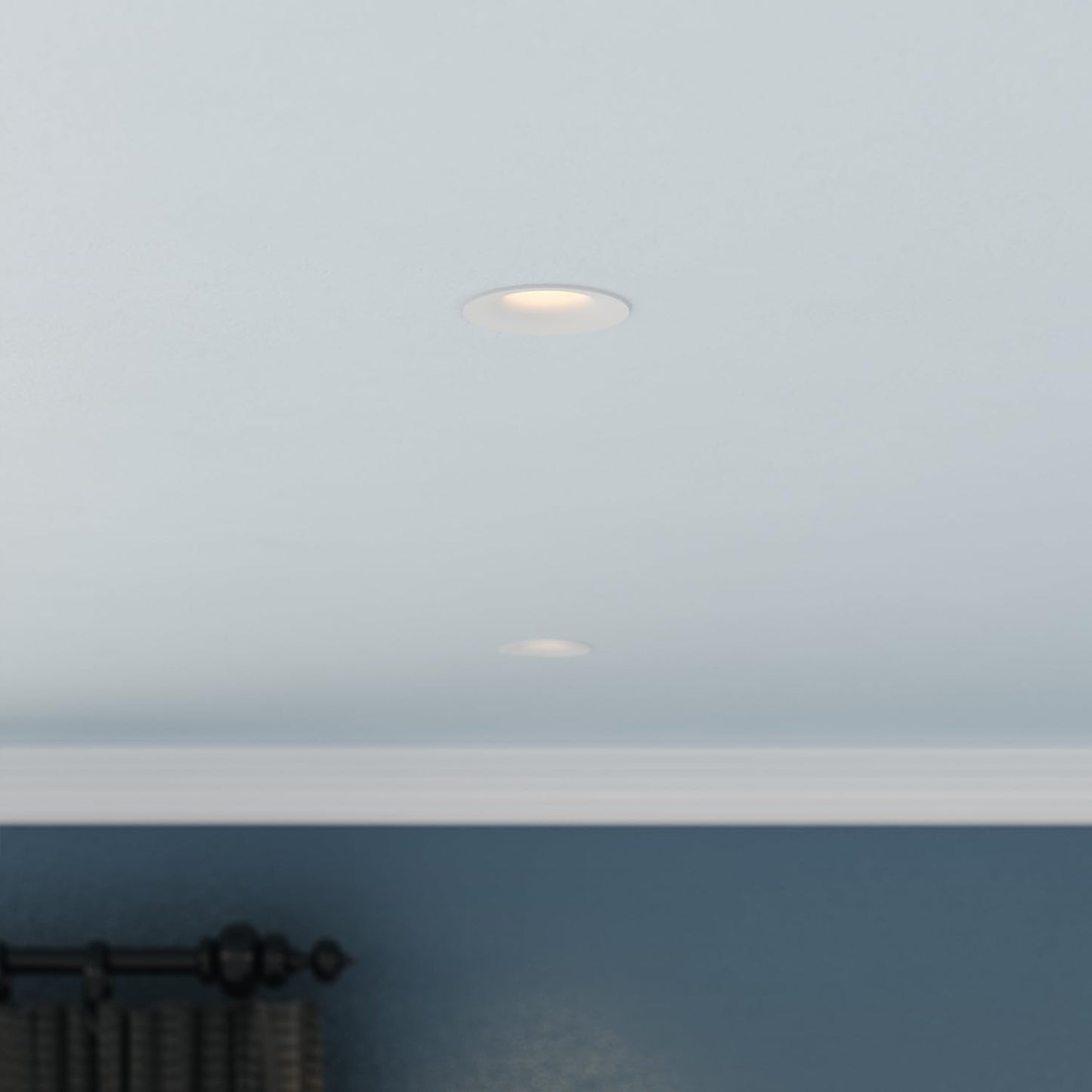 TORCHSTAR 5CCT Trimless 3 Inch LED Recessed Light, 12W 3 Inch Canless Dimmable LED Downlights with Junction Box, Curve Recessed Downlight, 2700K/3000K/4000K/4500K/6500K Selectable, CRI 90, Pack of 2