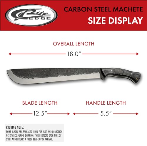18" Carbon Steel Wood Handled Outdoor Bushcraft and Gardening Knife