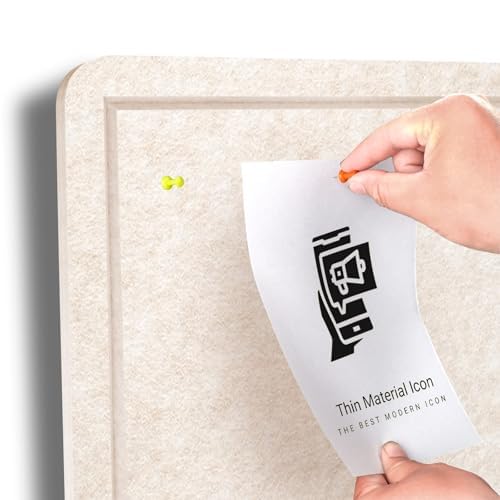 Large Bulletin Board - 72 X 48 inches Cork Board with 30 Pushpin, 6' x 4' Cork Board for Walls Pin Board, Self-Adhesive Felt Board Vision Board Foldable Photo Board for Wall (Oatmeal)