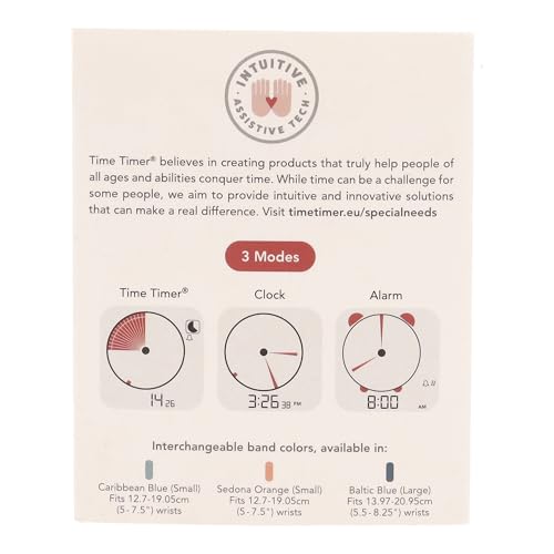TIME TIMER Watch — Visual 12-Hour or 24-Hour Analog and Digital Countdown Timer — for Productivity, Learning, Test Taking and Workout Tracker (Sequoia Green, Large)