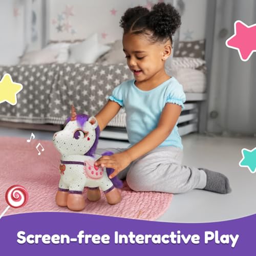 PlayShifu Singing & Talking Unicorn Friend for Ages 3+ - ZeeZee The Smart Storyteller | Soft and Cuddly Plush | Unlimited Content | Rhymes | Stories | Lullabies | Pretend Play