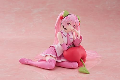 Taito-Sakura Miku Desktop Cute Figure (Cherry Cushion Ver.)
