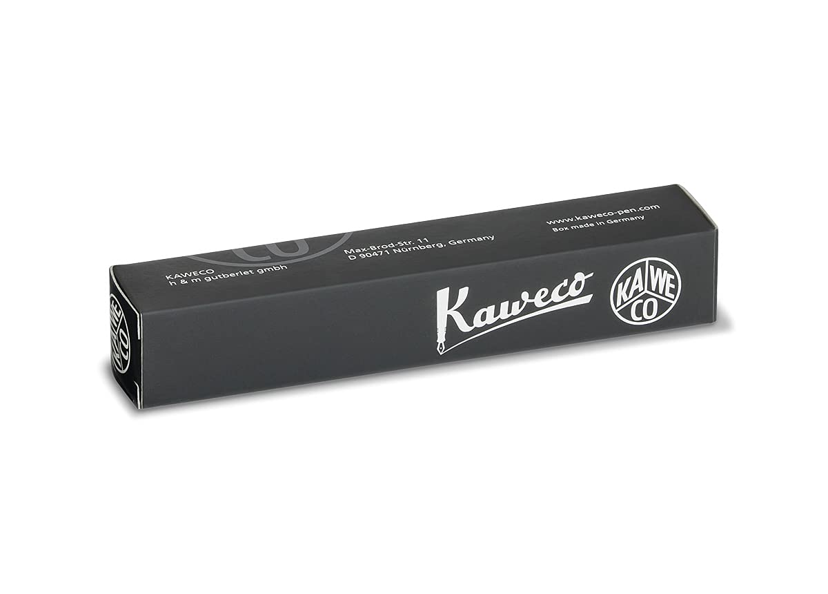 Kaweco CLASSIC SPORT Fountain Pen Green with 23 Carat Gold-Plated Steel Nib and Iridium Tip for Ink Cartridges I Sport Fountain Pen 13 cm I Nib: M (Medium)