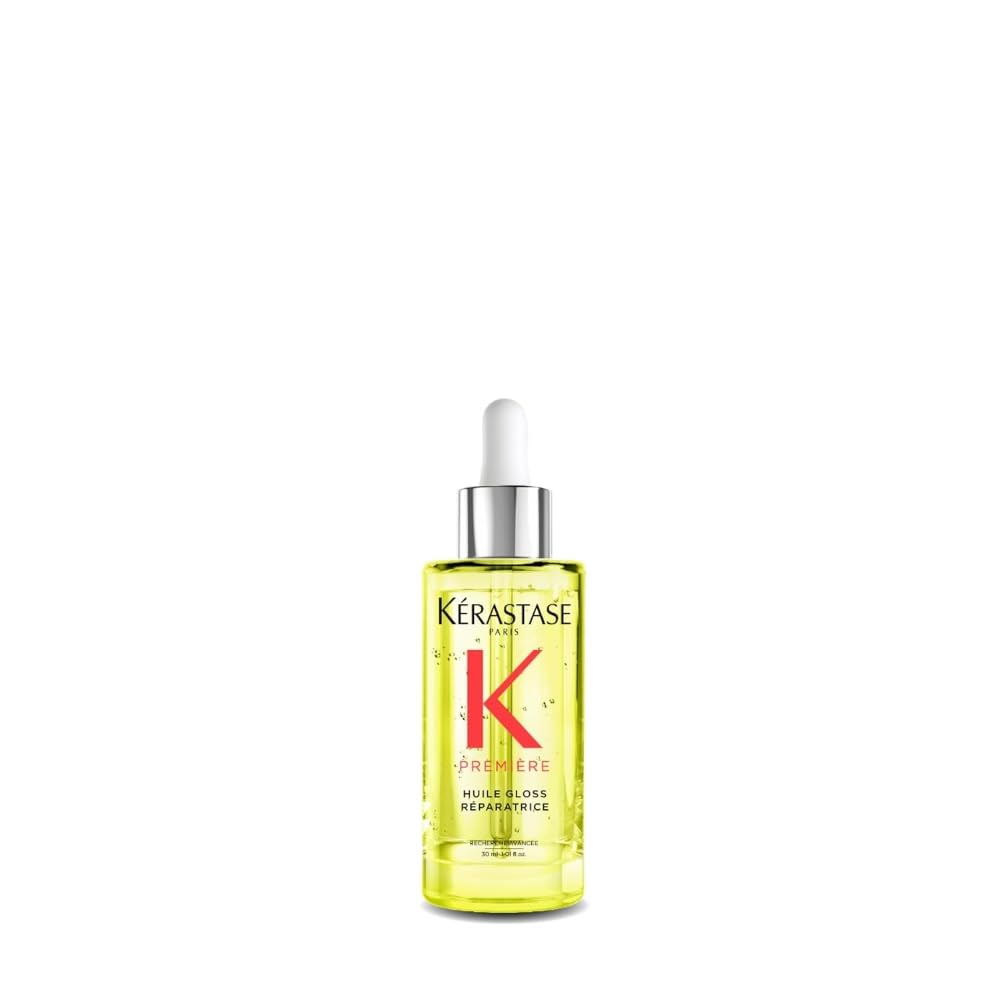 KERASTASE Premiere Hair Repairing Gloss Oil | Intense Bond Repair & Strengthening for Healthier Hair| For Breakage & All Damaged Hair Types | Anti-Frizz & Smoothing | Removes Calcium Build-Up