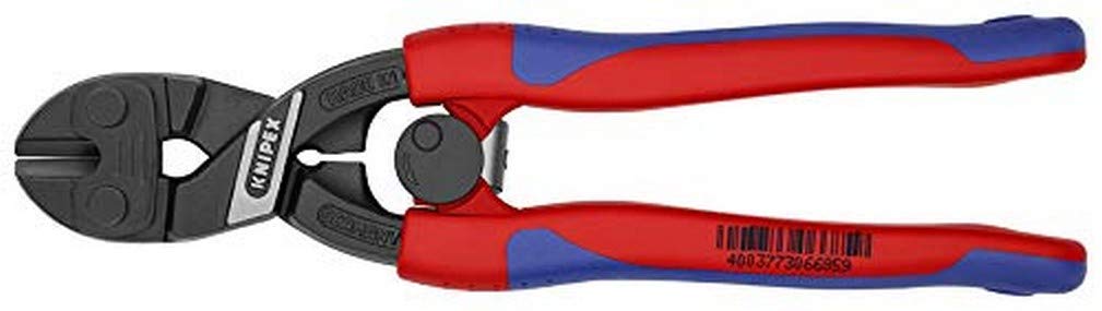 KNIPEX - 7112200 Tools 71 12 200, Comfort Grip High Leverage Cobolt Cutters with Opening Lock and Spring