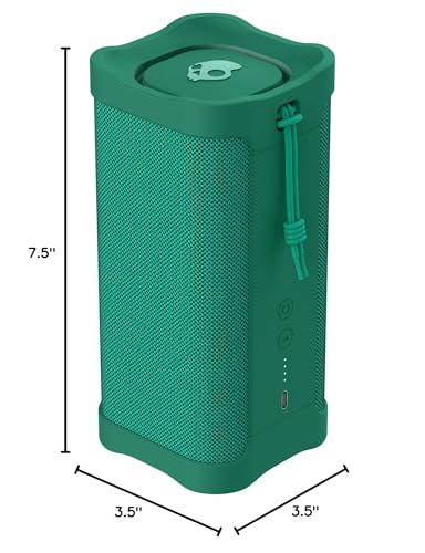 Skullcandy Terrain XL Wireless Bluetooth Speaker - IPX7 Waterproof Portable Speaker, 18 Hour Battery, Nylon Wrist Wrap, True Wireless Stereo