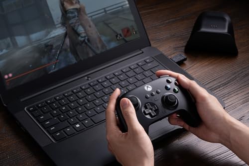 8Bitdo Ultimate 3-mode Controller for Xbox, Hall Effect Joysticks, Pro Back Paddle Buttons, Wired for Xbox Series X|S and Xbox One, Wireless for Apple, Windows and Android -Officially Licensed(Black)