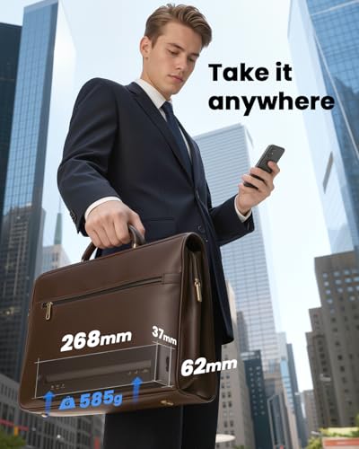 TATTMUSE Portable Printers Wireless for Travel, Inkless Printer Thermal Small Bluetooth Mobile for Home Use, Support 8.5" X 11" US Letter & A4 Size Thermal Paper