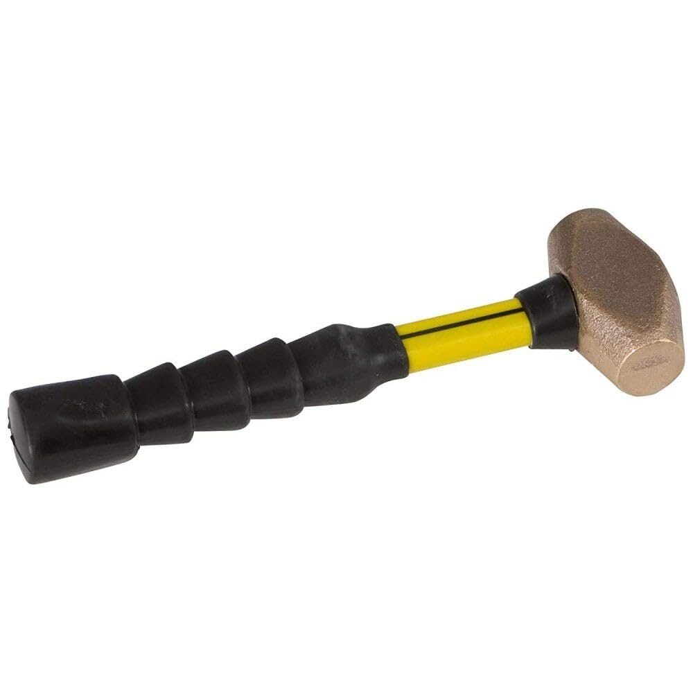 Nupla - 30015 BRS1.5 Classic Brass Hammer, SG Grip, 12" Long Handle