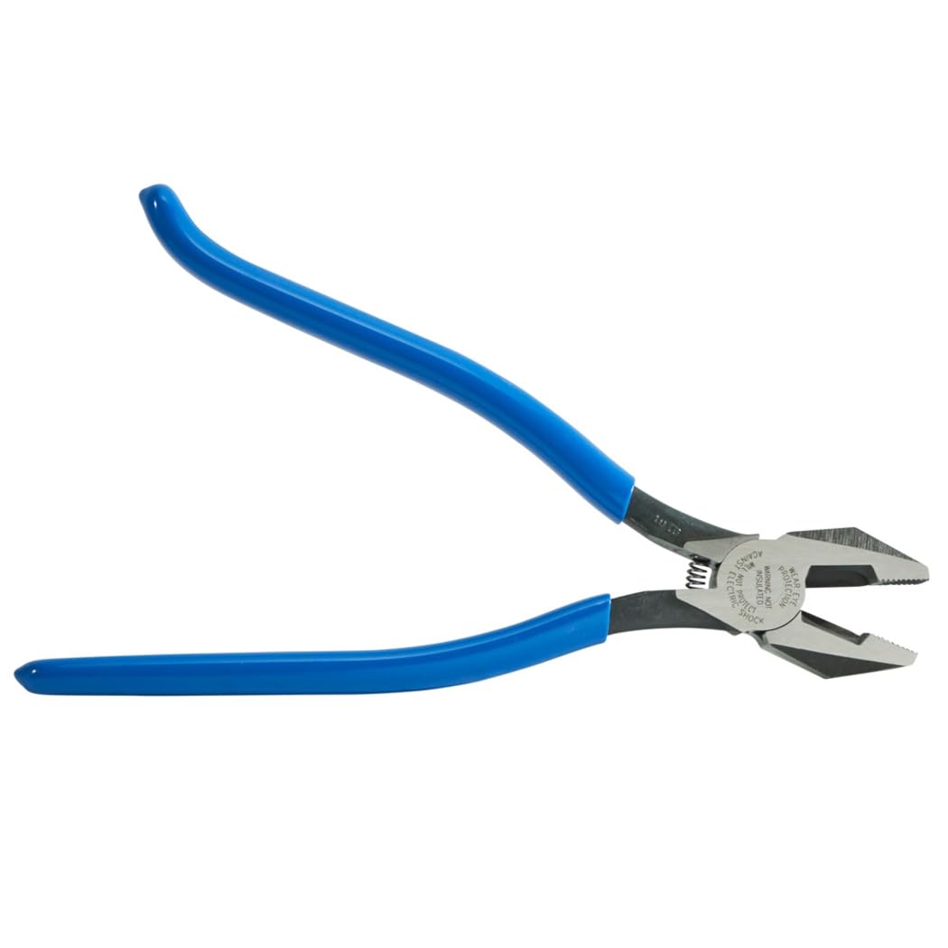 Klein Tools 94508 Pliers Set, Made in USA, Ironworker's Diagonal Cutting Pliers and Heavy Duty Side Cutters, Tie Wire Cutter for Rebar Work, 2-Piece Kit
