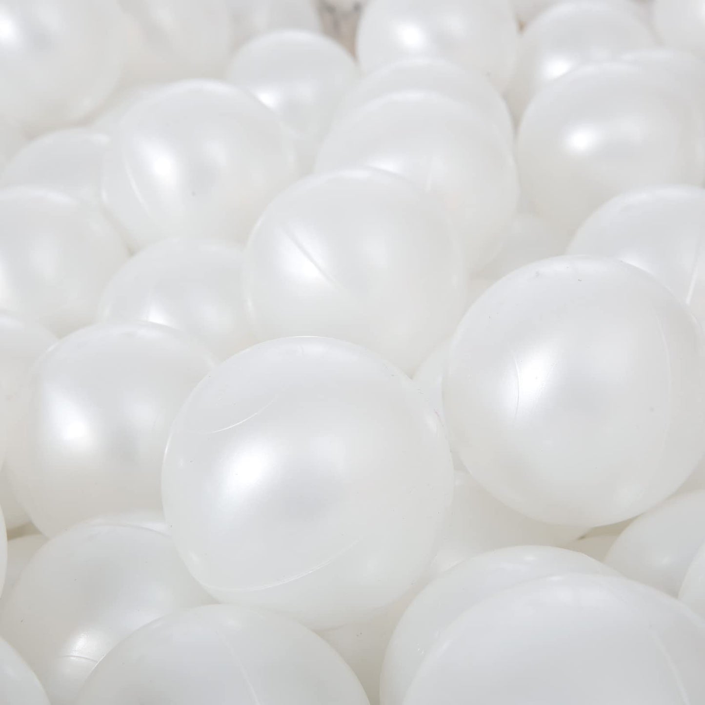 STARBOLO Ball Pit Balls - 2.75inches - Crush Proof Plastic Children's Toy Balls Macaron Ocean Balls Play Balls for Birthday Party Games Pool (Pearl White).
