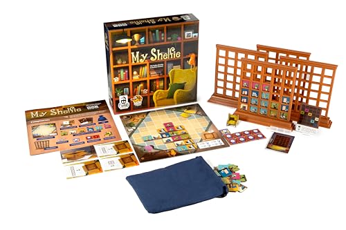 My Shelfie Board Game - Organize Your Shelf and Show Off Your Treasures! Strategy Game, Fun Family Game for Kids and Adults, Ages 8+, 2-4 Players, 30 Minute Playtime, Made by Lucky Duck Games