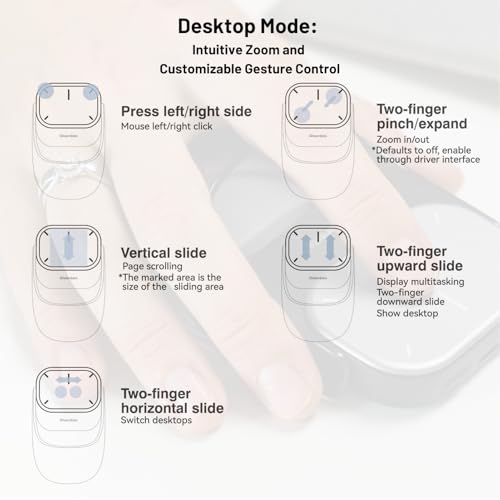 Cheerdots2 Bluetooth Detachable Air Mouse Touchpad Mouse with Voice Recording, Presentation Clicker Wireless Presenter Presentation Remote with Laser Pointer for Mac, Windows (Basic, Black)