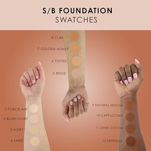 TEMPTU S/B Silicone-Based Airbrush Foundation: Professional Long-Wear Liquid Makeup, Sheer To Full Coverage For A Hydrated, Healthy-Looking Glow & Luminous, Dewy Finish On All Skin Types, 003 Ivory, 1 Fl Oz
