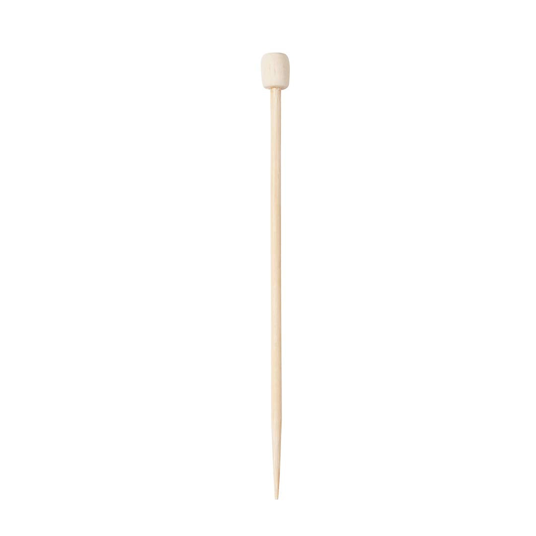 Restaurantware 3.5 Inch Cocktail Picks 1000 Disposable Appetizer Skewers - Cylinder Top Sturdy Natural Bamboo Decorative Toothpicks For Barbeques Parties Or Buffets