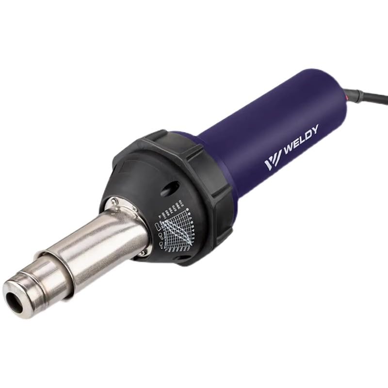 110V Weldy 1600W Professional Hot Air Equipment Hot Blast Torch Overlap Air Welding Gun Welder Pistol Tool Hot Air Gun (Weldy heat gun set)