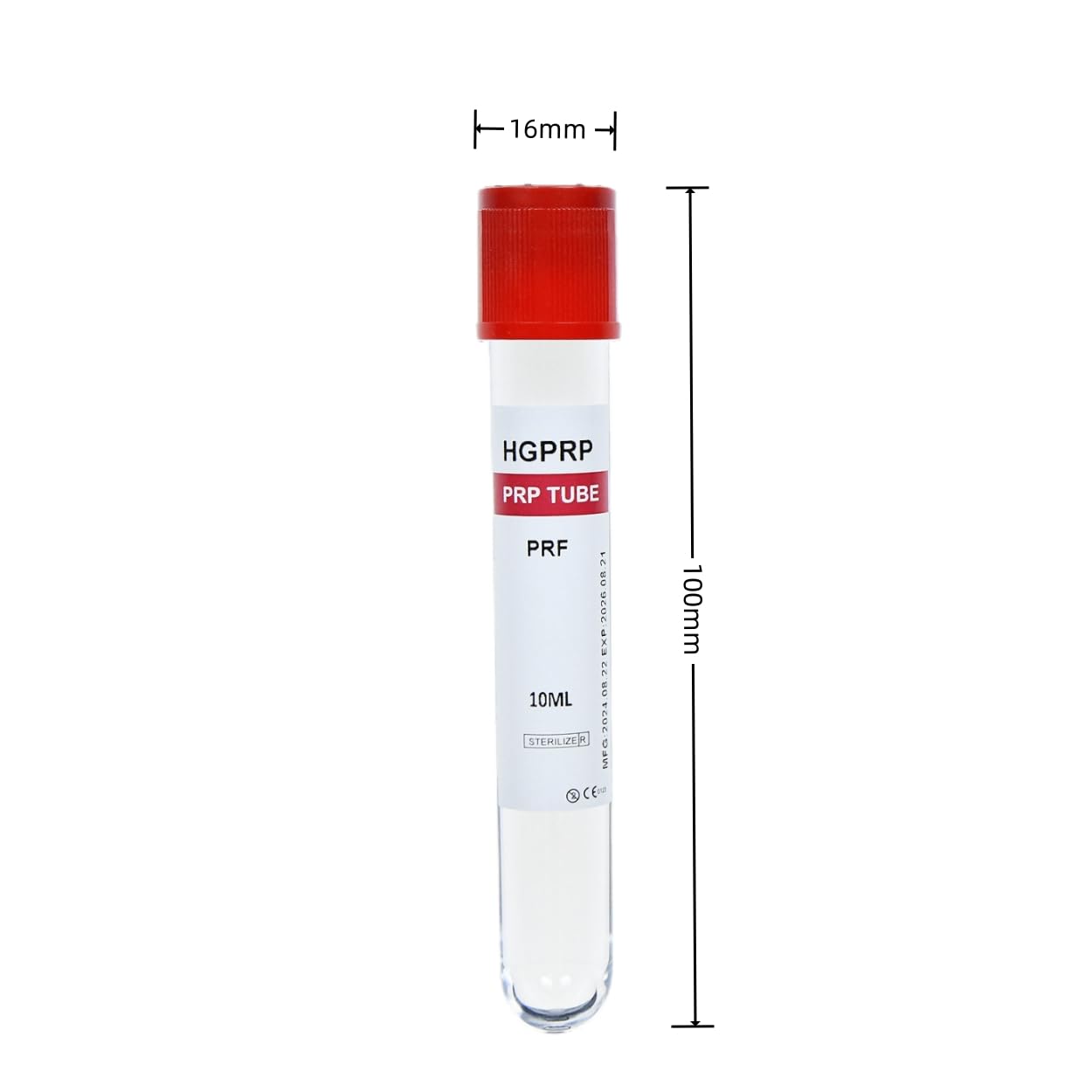 50 Tubes Platelet Rich Fibrin 10ml PRF Tubes with No Additive PRF Tube