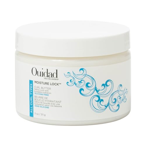 Ouidad Moisture Lock Curl Butter - 11 oz, Nourishing Curl Cream with Mango Seed, Shea Butter & Avocado Oil, Hydrating Hair Moisturizer & Curl Definer, Conditions and Elongates Curls, All Curl Types