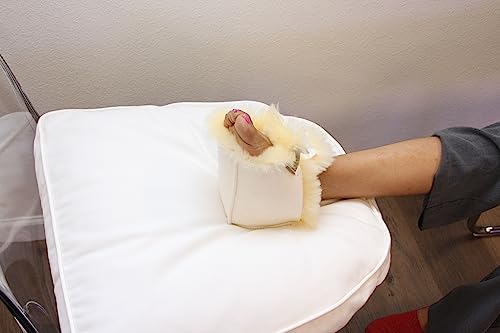 Sheepskin Ranch 100% Medical Sheepskin Heel Cushion Bootie - Soft Lambswool Heel Protectors for Pressure Sores, Bed Sores, Ulcer Sore Prevention & Comfort (Pair)