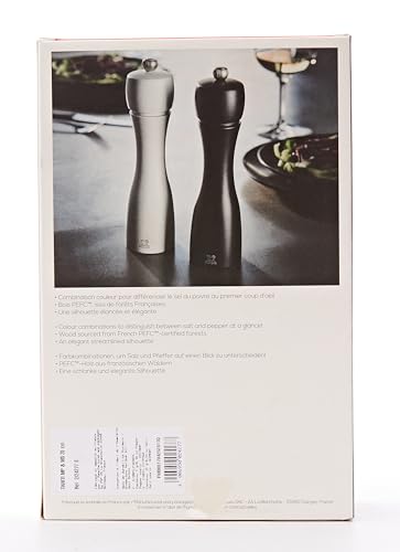 Peugeot Tahiti 8 Inch Black Pepper Mill and White Salt Mill Set
