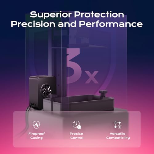 Chitu Systems Upgraded 3D Printer Mini Heater-Versatile Temperature Control, Easy Installation,Quiet Operation, High-Performance Fan&Overheat Protection-Works for Most LCD 3D Printers