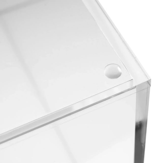 RUSSELL+HAZEL Acrylic File Box, Acrylic File Folder Organizer, Letter Size Hanging File Organizer Box, 12.25" x 12.75" x 10," Acrylic Storage Container for Bathroom, Pantry or Home (55712)