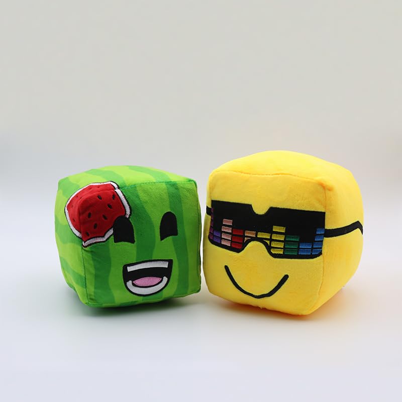 QueenKa Sunny and Melon Plush 15cm/5.9inch, Sunny and Melon Merch Plush Toys, for Fans and Friends Large Beautifully Plushie Doll (Yellow and Green)
