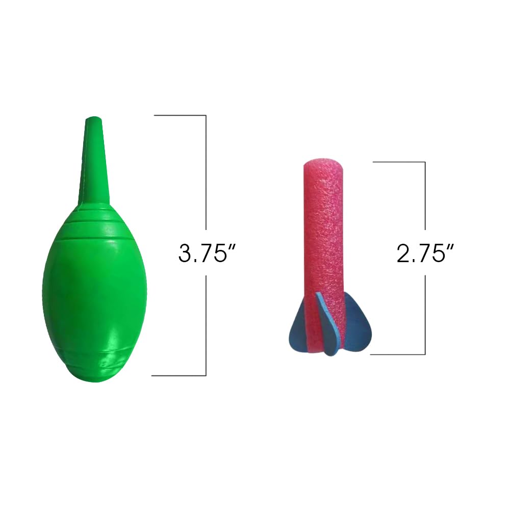 ArtCreativity Foam Rocket Blasters, Set of 6, Each Set with 1 Squeeze Launcher and 3 Foam Rockets, Fun Summer Outdoor Toys, Great Goodie Bag Fillers, Party Favors and Prizes for Kids