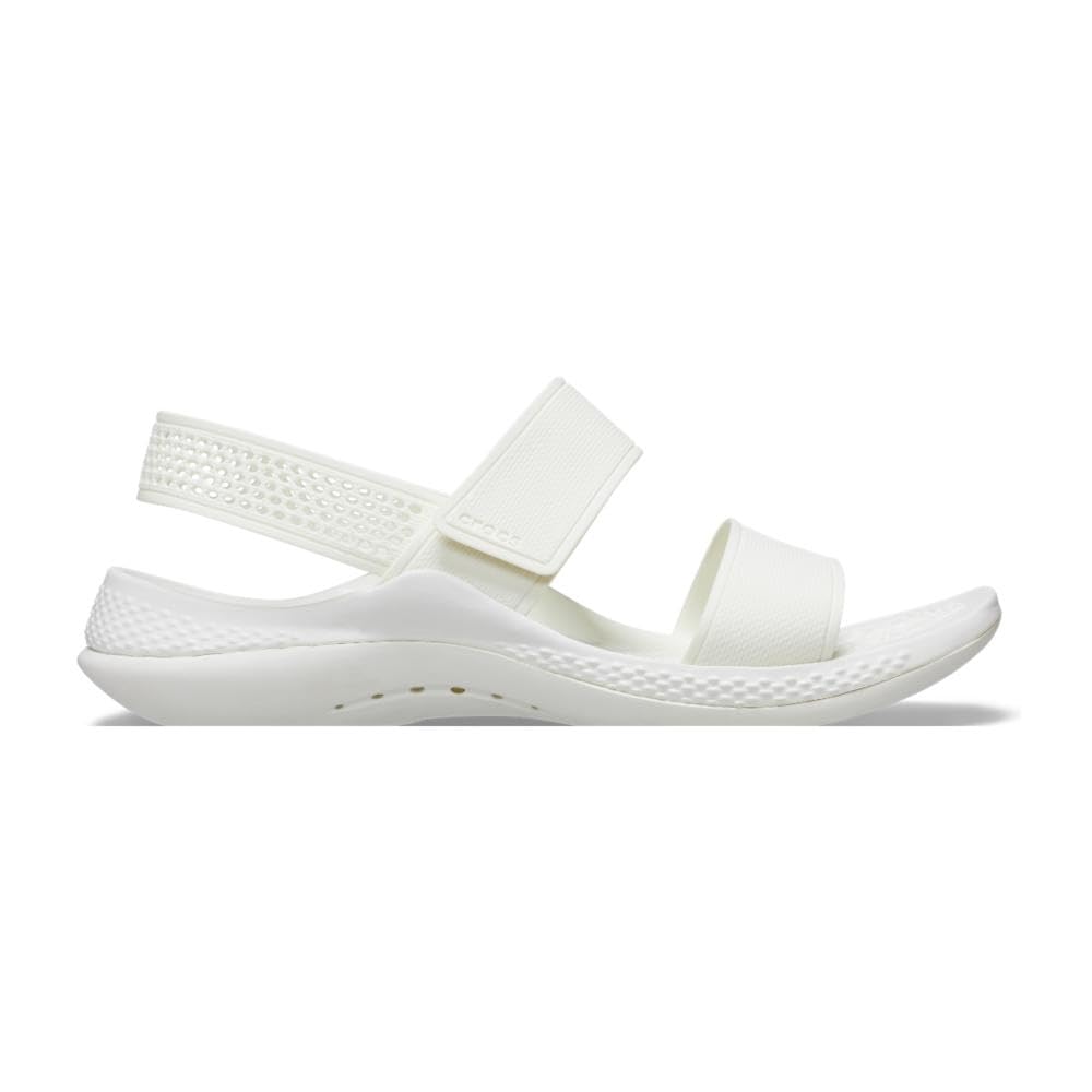 Crocs Women’s LiteRide 360 Sandals | Sandals for Women, Almost White, 9 Women