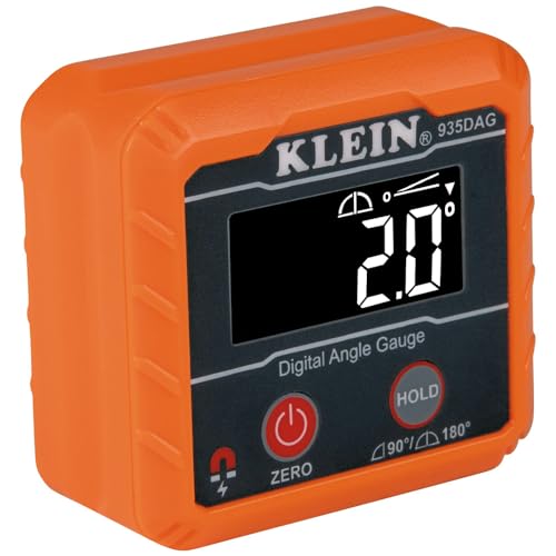 Klein Tools 80035 Level, Digital Electronic Level and Angle Gauge Tool Kit with Plumbers Straps, Measures Angles, Magnetic Base, 2-Piece