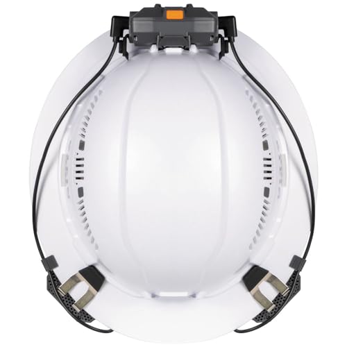 Klein Tools 60821 Rechargeable Portable Cooling Turbo Fan for Hard Hats and Safety Helmets, Quiet 3-Speed Fan with Dual-Mount Strap and Bracket