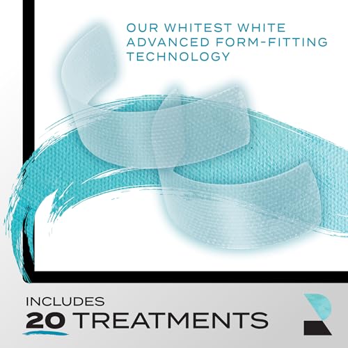 Rembrandt Teeth Whitening Strips, Deeply White, Enamel-Safe, 40 Whitening Strips (20 Treatments)