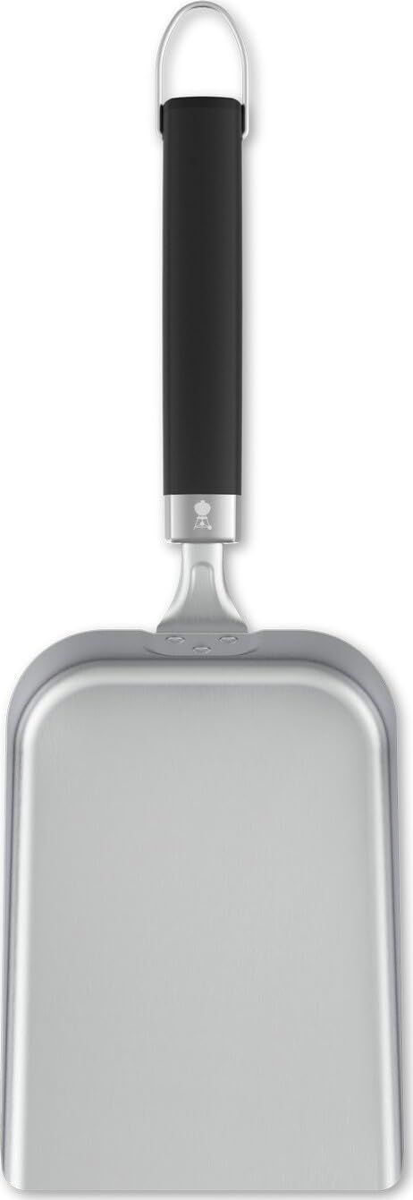 Weber Griddle Scoop – Wide Stainless Steel Scoop with Raised Edges, Non‑Slip Handle & Dishwasher‑Safe Design