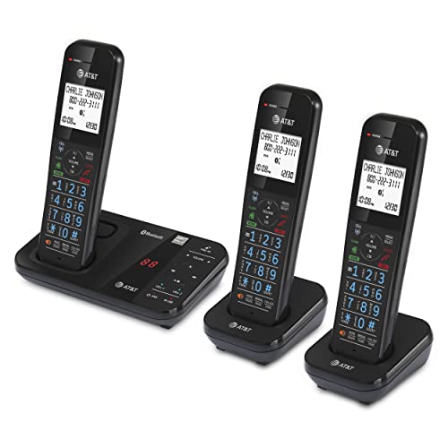 AT&T GL2113-31 Cordless Phone with Smart Call Blocker, Bluetooth Connect to Cell, Answering Machine, Full-Duplex Speakerphone