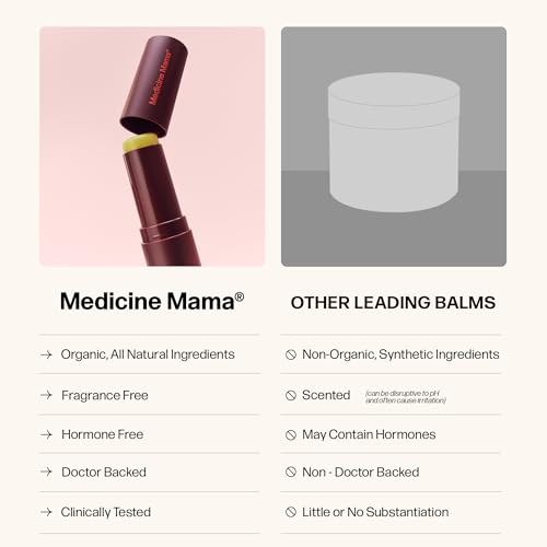 VMAGIC by Medicine Mama Lips Stick – Travel Size Organic Vulva Balm – Relieves Feminine Dryness, Itching, Burning, Redness, Irritation – Hormone Free – 15 ml - 3 Pack