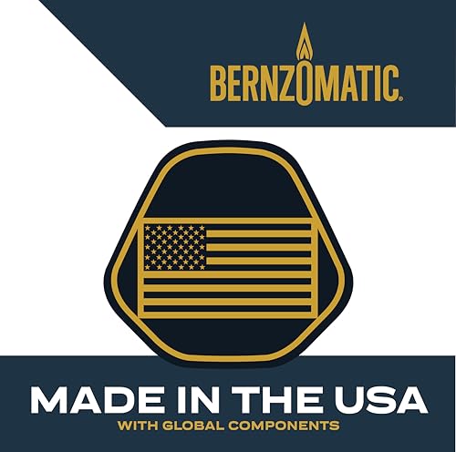 Bernzomatic® DuraCast® Wide Surface Torch - Durable Cast Body Aluminum Construction for Cooking, Heat Shrinking, Metalworking, and Vinyl Wrapping (TS 4500 Torch)