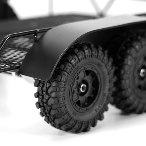 INJORA Metal Hitch Mount Trailer for Axial SCX24 Upgrade 1/24 RC Crawler