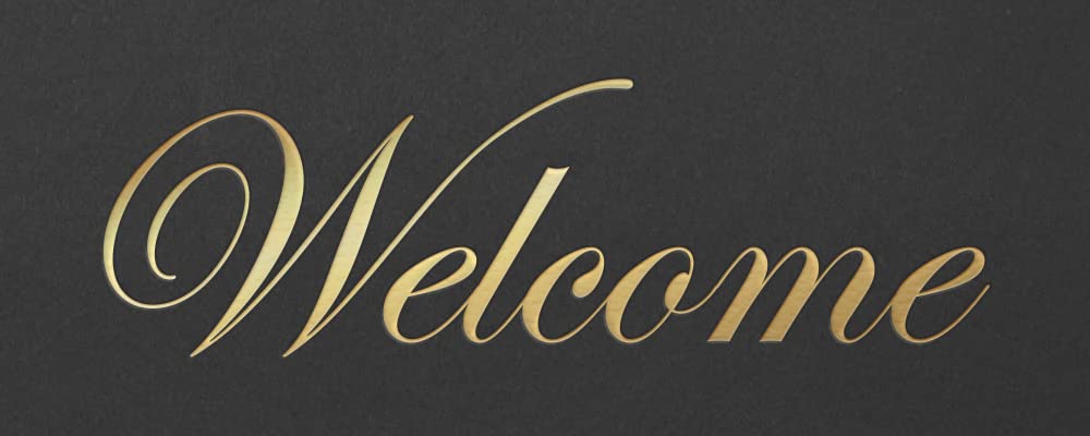 The Gallery Collection, 25 Count, Black, Welcome Pocket Folders, Gold Foil Stamped, for HR Professionals (9 x 12)