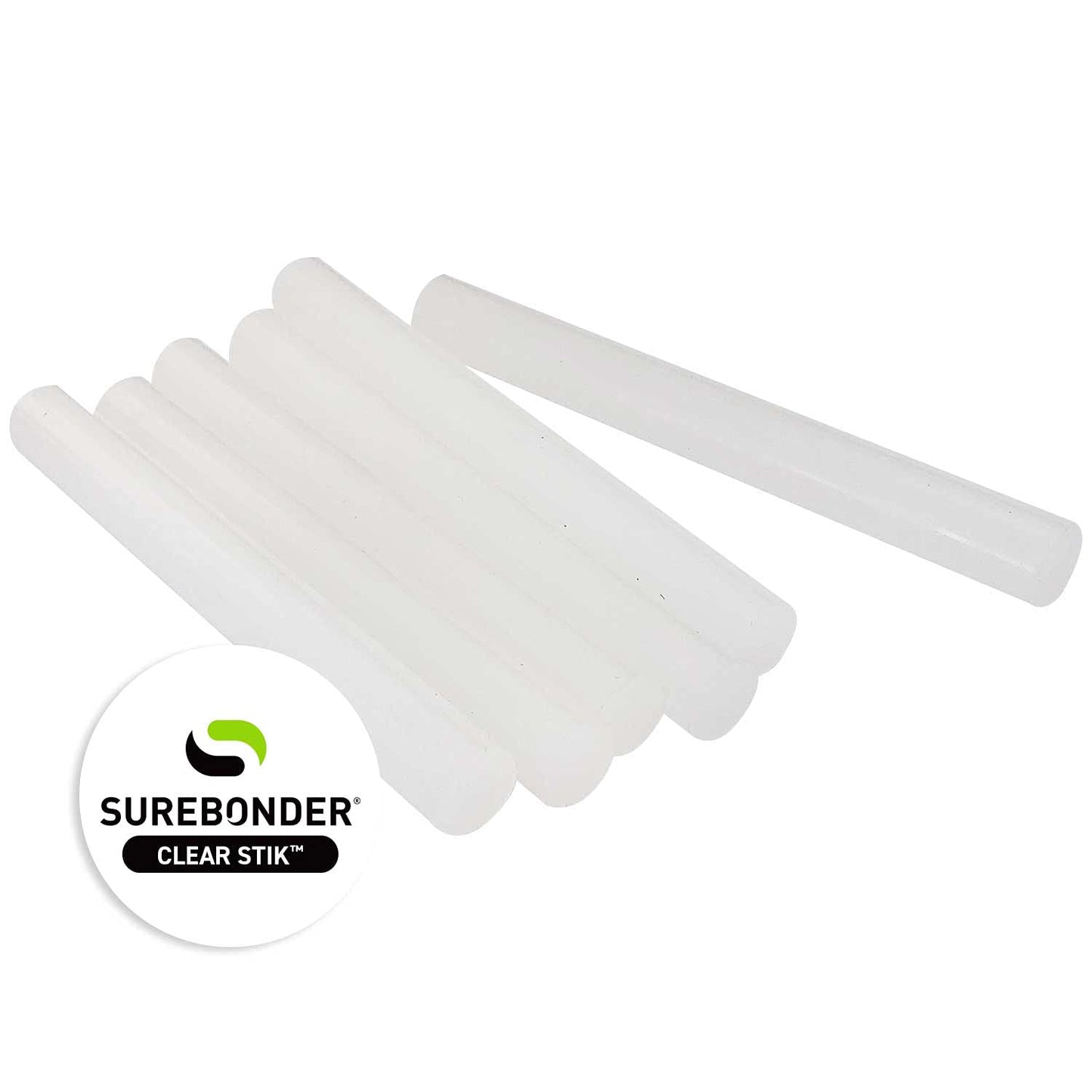 Surebonder Dual-Temperature, All Purpose Full-Size Hot Glue Sticks for Crafts/DIY - 0.43" x 4" - Approximately 225 Glue Sticks, 5 lb Box, Clear