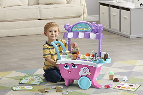 LeapFrog Scoop and Learn Ice Cream Cart Deluxe (Frustration Free Packaging), Pink