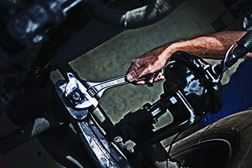 Proferred T10001 Mining Adjustable Wrench with Hammer, Chrome Finish, 12"