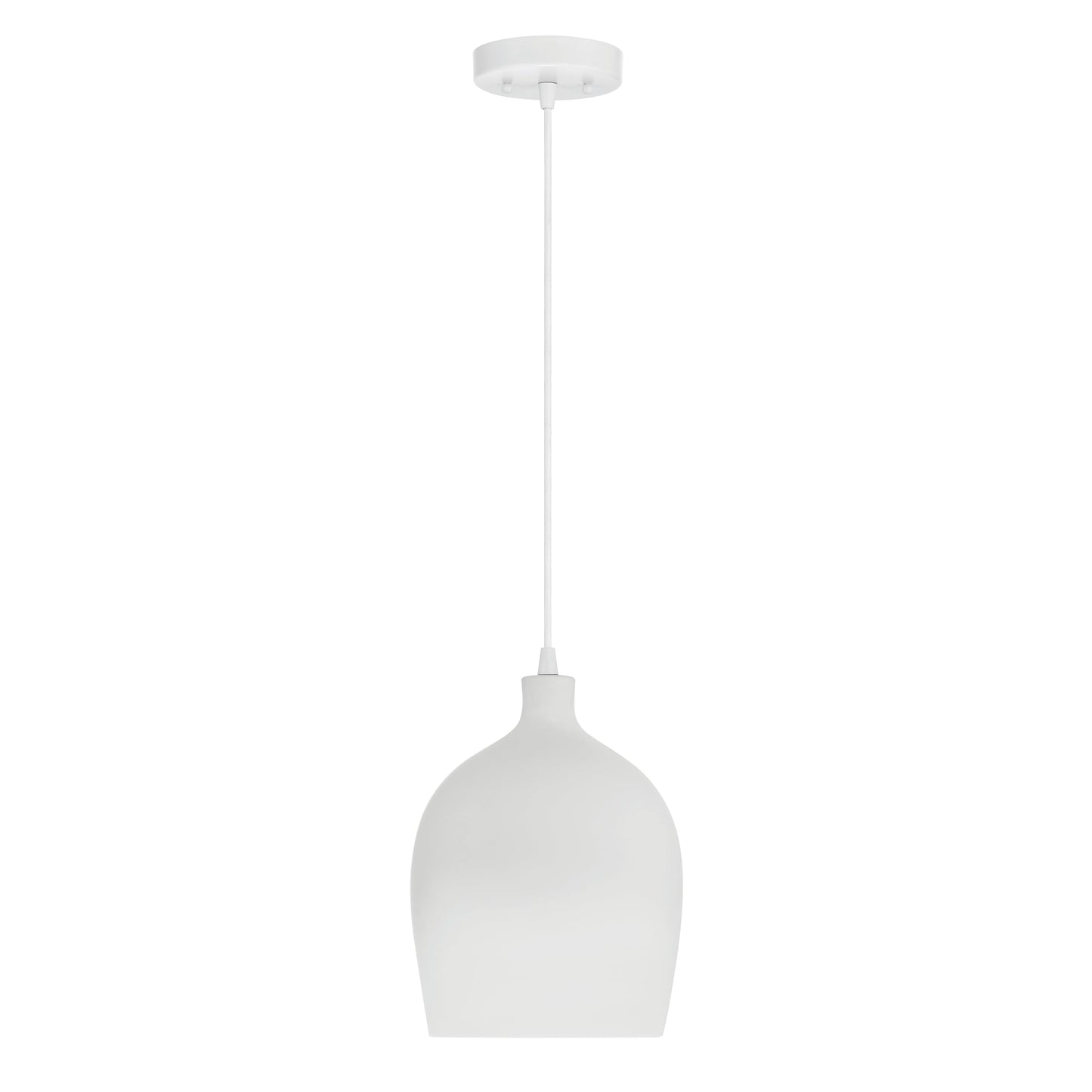 Robert Stevenson Lighting Ceramic Bell-Shaped Pendant Light, Large
