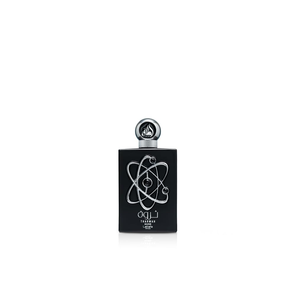 Lattafa Perfumes Tharwah Silver for Unisex Eau de Parfum Spray, 3.4 Ounce