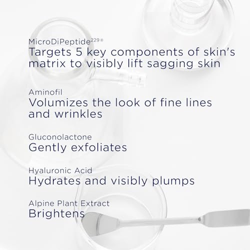 NEOSTRATA Tri-Therapy Lifting Serum, New & Improved Formula, 3D Volumizer, Lifting and Firming Antiaging Serum with Hyaluronic Acid Oil-Free Fragrance-Free, 1 fl. oz.