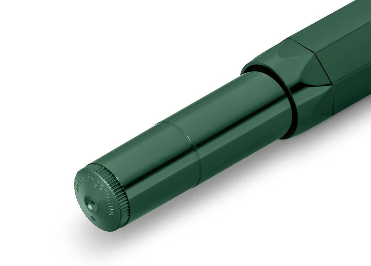 Kaweco CLASSIC SPORT Fountain Pen Green with 23 Carat Gold-Plated Steel Nib and Iridium Tip for Ink Cartridges I Sport Fountain Pen 13 cm I Nib: M (Medium)