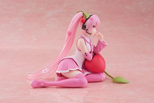 Taito-Sakura Miku Desktop Cute Figure (Cherry Cushion Ver.)