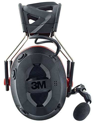 3M Pro-Comms Electronic Hearing Protector, Wireless Earmuffs With Bluetooth Technology & External Noise-Canceling Boom Microphone, Noise Reduction Rating (NRR) 26 dB, Premium Gel Cushions (90546-SIOC)
